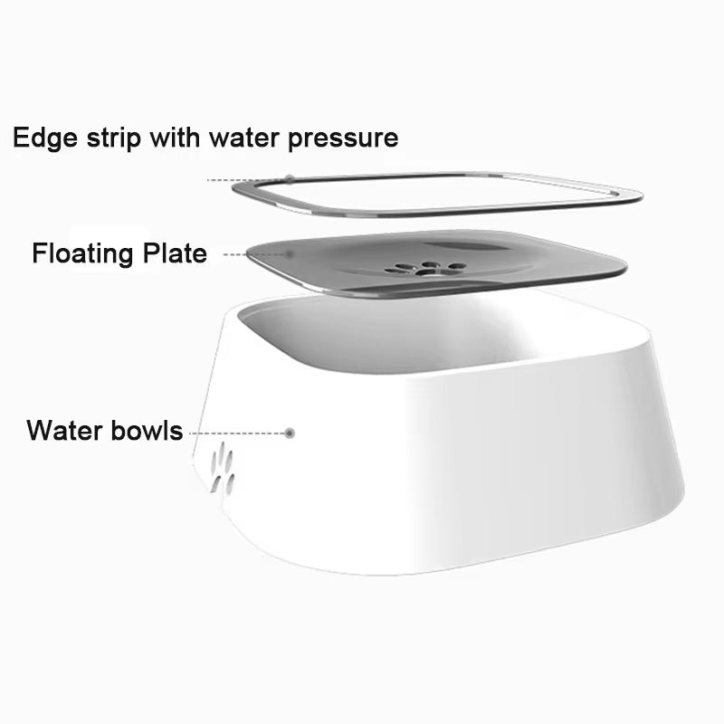 Innovative Floating Dog Water Bowl - Spill-Free Design for Clean and Easy Hydration