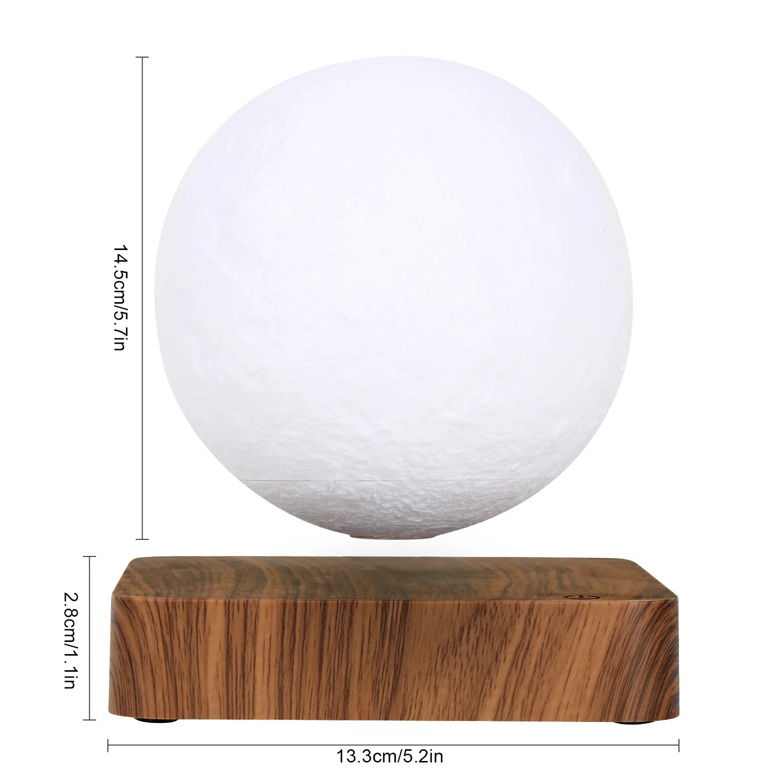 Moon Lamp Creative 3D Magnetic Levitation LED Night Light Rotating Moon Floating Lamp Home Decoration Holiday DIY Fashion Gift