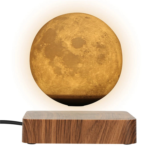 Moon Lamp Creative 3D Magnetic Levitation LED Night Light Rotating Moon Floating Lamp Home Decoration Holiday DIY Fashion Gift