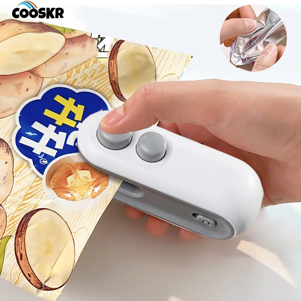 Effortless Food Preservation with the 2-in-1 Mini Heat Bag Sealing Machine - Your Go-To Handheld Heat Sealer for Freshness!
