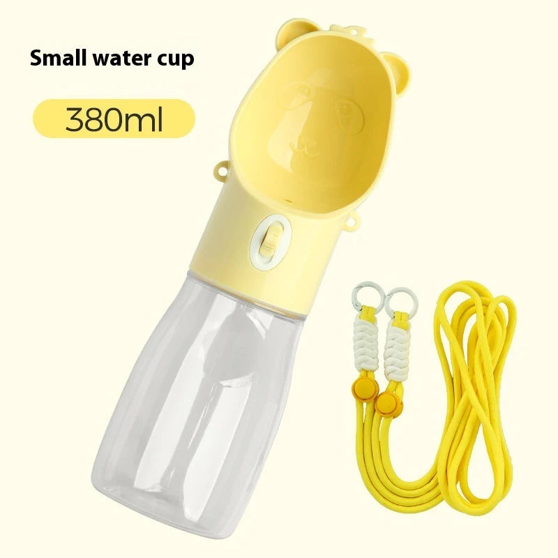 Stay Hydrated On-the-Go: 2-in-1 Portable Dog Water Bottle with Food Container for Small and Large Dogs